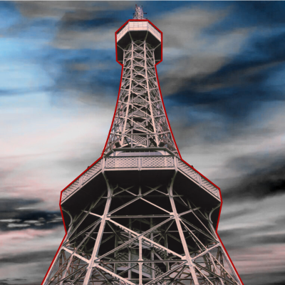 Petřín tower in Prague, captured and composed by our talented team